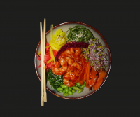 POKE bowl z krewetkami