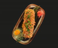 Sushi roll dog z łososiem i krewetkami